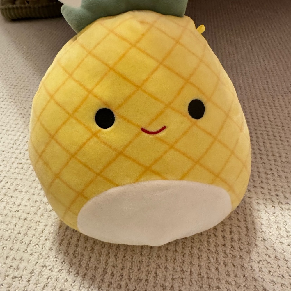 Squishmallows Pineapple Plush - Yellow and White
